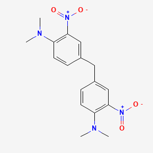 molecular formula C17H20N4O4 B1605076 4,4'-methylenebis[N,N-dimethyl-2-nitroaniline] CAS No. 89-09-8