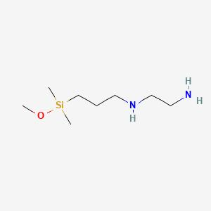 molecular formula C8H22N2OSi B1605091 N-(3-(Methoxydimethylsilyl)propyl)ethylenediamine CAS No. 3069-33-8