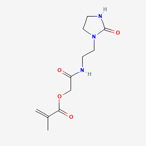 molecular formula C11H17N3O4 B1605092 N-(beta-(2-Methacryloxyacetamido)ethyl)ethylene urea CAS No. 3089-23-4