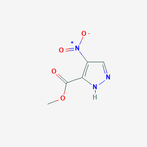 molecular formula C5H5N3O4 B160510 4-硝基-1H-吡唑-3-羧酸甲酯 CAS No. 138786-86-4