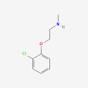 molecular formula C9H12ClNO B1605113 Ethylamine, 2-(o-chlorophenoxy)-N-methyl- CAS No. 70289-29-1