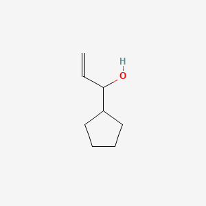 molecular formula C8H14O B1605114 1-Cyclopentyl-2-propen-1-ol CAS No. 87453-54-1