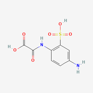 molecular formula C8H8N2O6S B1605122 ((4-Amino-2-sulphophenyl)amino)oxoacetic acid CAS No. 6364-15-4