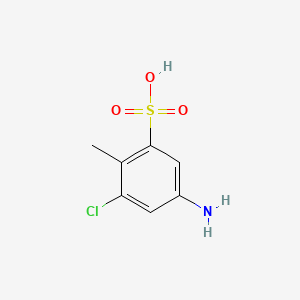 molecular formula C7H8ClNO3S B1605125 4-Amino-6-chlorotoluene-2-sulphonic acid CAS No. 6387-22-0