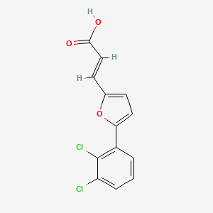 molecular formula C13H8Cl2O3 B1605140 (2E)-3-[5-(2,3-Dichlorophenyl)-2-furyl]acrylic acid CAS No. 463351-44-2