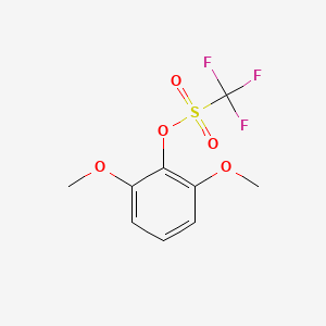 molecular formula C9H9F3O5S B1605157 2,6-二甲氧苯基三氟甲磺酸酯 CAS No. 60319-07-5