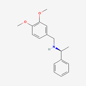 molecular formula C17H21NO2 B1605191 (S)-N-(3,4-Dimethoxybenzyl)-1-phenylethanamine CAS No. 308273-67-8