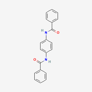 molecular formula C20H16N2O2 B1605203 苯甲酰胺，N,N'-1,4-亚苯基双- CAS No. 5467-04-9
