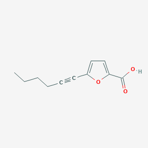 molecular formula C11H12O3 B1605209 5-Hex-1-ynyl-2-furoic acid CAS No. 845266-30-0