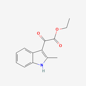 molecular formula C13H13NO3 B1605226 ethyl 2-(2-methyl-1H-indol-3-yl)-2-oxoacetate CAS No. 6628-34-8
