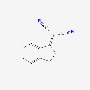 molecular formula C12H8N2 B1605227 2-(2,3-Dihydro-1H-inden-1-ylidene)malononitrile CAS No. 2510-01-2