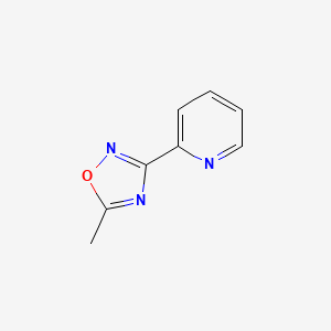molecular formula C8H7N3O B1605238 5-Methyl-3-(pyridin-2-yl)-1,2,4-oxadiazole CAS No. 10350-68-2