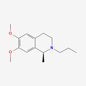 molecular formula C15H23NO2 B1605257 (S)-1,2,3,4-四氢-6,7-二甲氧基-1-甲基-2-丙基异喹啉 CAS No. 77280-40-1
