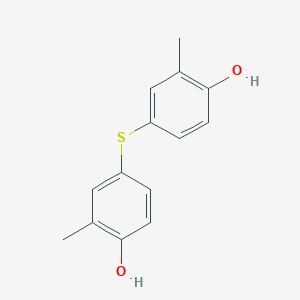 molecular formula C14H14O2S B160526 双(4-羟基-3-甲苯基)硫醚 CAS No. 24197-34-0