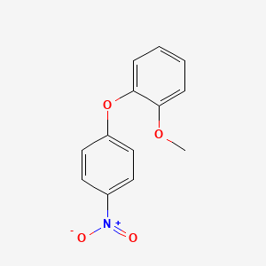 molecular formula C13H11NO4 B1605260 邻-(对-硝基苯氧基)苯甲醚 CAS No. 32795-85-0