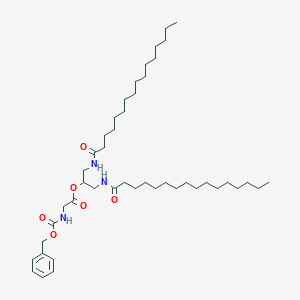 B160527 Glycine, N-((phenylmethoxy)carbonyl)-, 2-((1-oxohexadecyl)amino)-1-(((1-oxohexadecyl)amino)methyl)ethyl ester CAS No. 138404-99-6