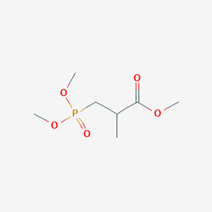 molecular formula C7H15O5P B1605275 3-(二甲氧基甲酰基)-2-甲基丙酸甲酯 CAS No. 33771-60-7