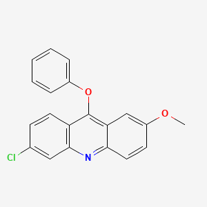 molecular formula C20H14ClNO2 B1605280 6-Chloro-2-methoxy-9-phenoxyacridine CAS No. 7478-26-4