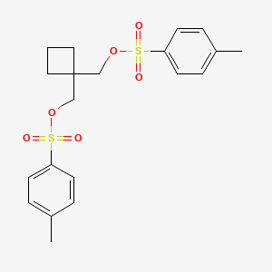 molecular formula C20H24O6S2 B1605281 [1-[(4-Methylphenyl)sulfonyloxymethyl]cyclobutyl]methyl 4-methylbenzenesulfonate CAS No. 22308-09-4