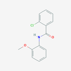 molecular formula C14H12ClNO2 B1605283 2-氯-N-(2-甲氧基苯基)苯甲酰胺 CAS No. 7508-78-3