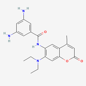 molecular formula C21H24N4O3 B1605287 3,5-Diamino-N-(7-(diethylamino)-4-methyl-2-oxo-2H-chromen-6-yl)benzamide CAS No. 7509-73-1