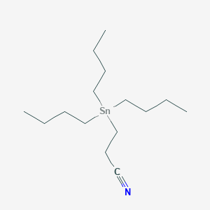 molecular formula C15H31NSn B1605293 3-Tributylstannylpropanenitrile CAS No. 5827-70-3