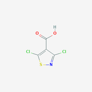 molecular formula C4HCl2NO2S B1605298 3,5-二氯-1,2-噻唑-4-羧酸 CAS No. 3889-59-6