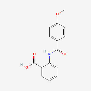 molecular formula C15H13NO4 B1605301 2-[(4-methoxybenzoyl)amino]benzoic Acid CAS No. 34425-86-0