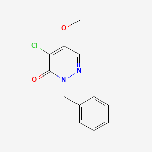 molecular formula C12H11ClN2O2 B1605304 2-Benzyl-4-chloro-5-methoxypyridazin-3(2h)-one CAS No. 40890-47-9