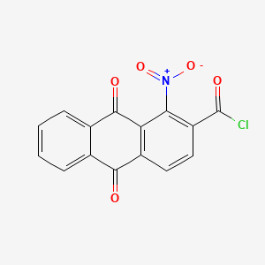 molecular formula C15H6ClNO5 B1605313 1-Nitro-9,10-dioxo-9,10-dihydroanthracene-2-carbonyl chloride CAS No. 602-10-8