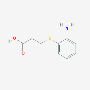 molecular formula C9H11NO2S B1605322 3-(2-Aminophenylthio)propanoic acid CAS No. 63928-26-7
