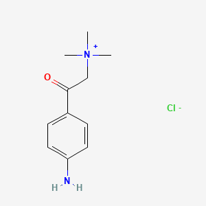 B1605339 (p-Aminophenacyl)trimethylammonium chloride CAS No. 24293-73-0