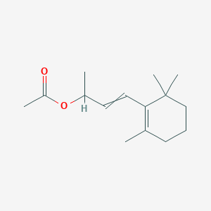 molecular formula C15H24O2 B1605341 3-Buten-2-ol, 4-(2,6,6-trimethyl-1-cyclohexen-1-yl)-, 2-acetate CAS No. 22030-19-9