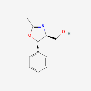 molecular formula C11H13NO2 B1605364 (4S,5S)-(-)-2-Methyl-5-phenyl-2-oxazoline-4-methanol CAS No. 53732-41-5