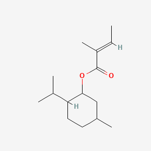 molecular formula C15H26O2 B1605370 2-异丙基-5-甲基环己基 2-甲基丁-2-烯酸酯 CAS No. 67801-23-4