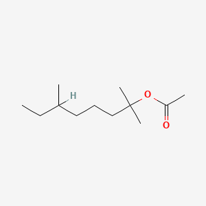 B1605372 2-Octanol, 2,6-dimethyl-, 2-acetate CAS No. 68480-08-0