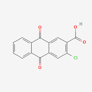 B1605392 3-Chloro-9,10-dihydro-9,10-dioxoanthracene-2-carboxylic acid CAS No. 84-32-2