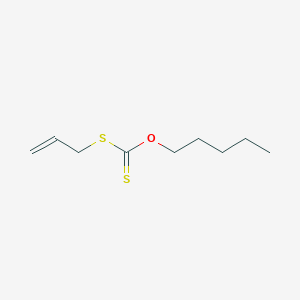 B1605407 Carbonodithioic acid, O-pentyl S-2-propenyl ester CAS No. 2956-12-9