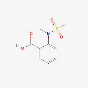 molecular formula C9H11NO4S B1605425 2-[甲基(甲磺酰基)氨基]苯甲酸 CAS No. 401822-72-8