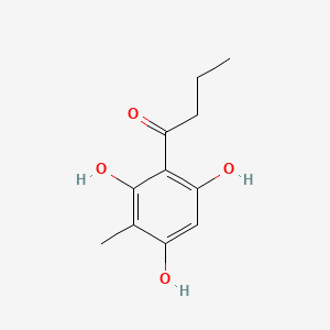 molecular formula C11H14O4 B1605444 Butyrophenone, 2',4',6'-trihydroxy-3'-methyl- CAS No. 1509-06-4