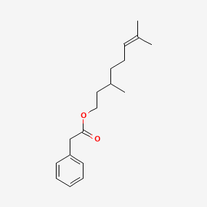 molecular formula C18H26O2 B1605456 苯乙酸香茅酯 CAS No. 139-70-8