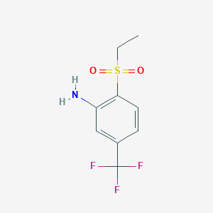 molecular formula C9H10F3NO2S B1605485 2-(Ethylsulfonyl)-5-trifluoromethylaniline CAS No. 382-85-4