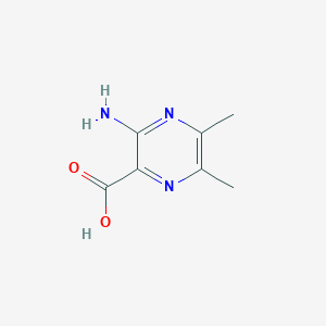 molecular formula C7H9N3O2 B1605487 3-Amino-5,6-dimethylpyrazine-2-carboxylic acid CAS No. 6294-71-9