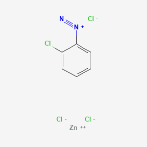 molecular formula C6H4Cl4N2Zn B1605499 Benzenediazonium, 2-chloro-, chloride, compd. with zinc chloride (ZnCl2) CAS No. 7258-22-2