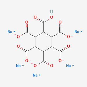 molecular formula C12H7Na5O12 B1605503 1,2,3,4,5,6-Cyclohexanehexacarboxylic acid, sodium salt (1:5) CAS No. 50329-18-5