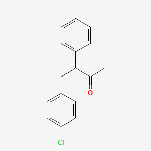 molecular formula C16H15ClO B1605534 4-(4-chlorophenyl)-3-phenyl-2-Butanone CAS No. 4863-70-1