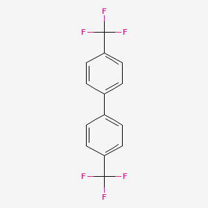 molecular formula C14H8F6 B1605544 4,4'-Bis(trifluoromethyl)biphenyl CAS No. 581-80-6