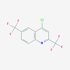 molecular formula C11H4ClF6N B1605545 4-Chloro-2,6-bis(trifluoromethyl)quinoline CAS No. 91991-79-6