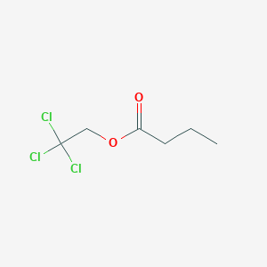 molecular formula C6H9Cl3O2 B1605549 2,2,2-三氯乙基丁酸酯 CAS No. 57392-44-6