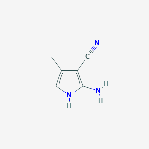 molecular formula C6H7N3 B1605558 2-Amino-4-methyl-1H-pyrrole-3-carbonitrile CAS No. 59146-60-0